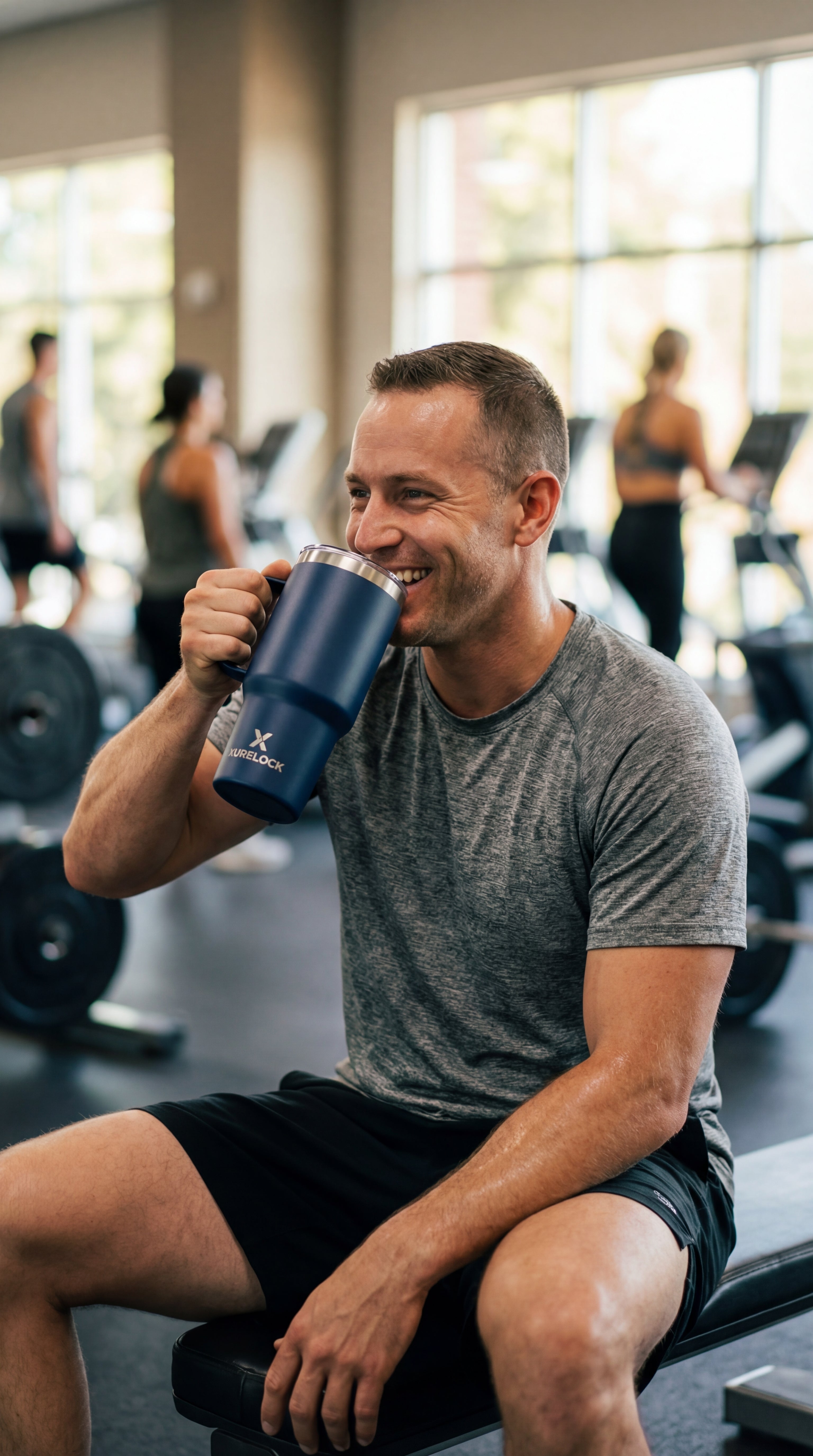 Xurelock 40oz Leak-Proof Travel Mug | Insulated Tumbler with Straw