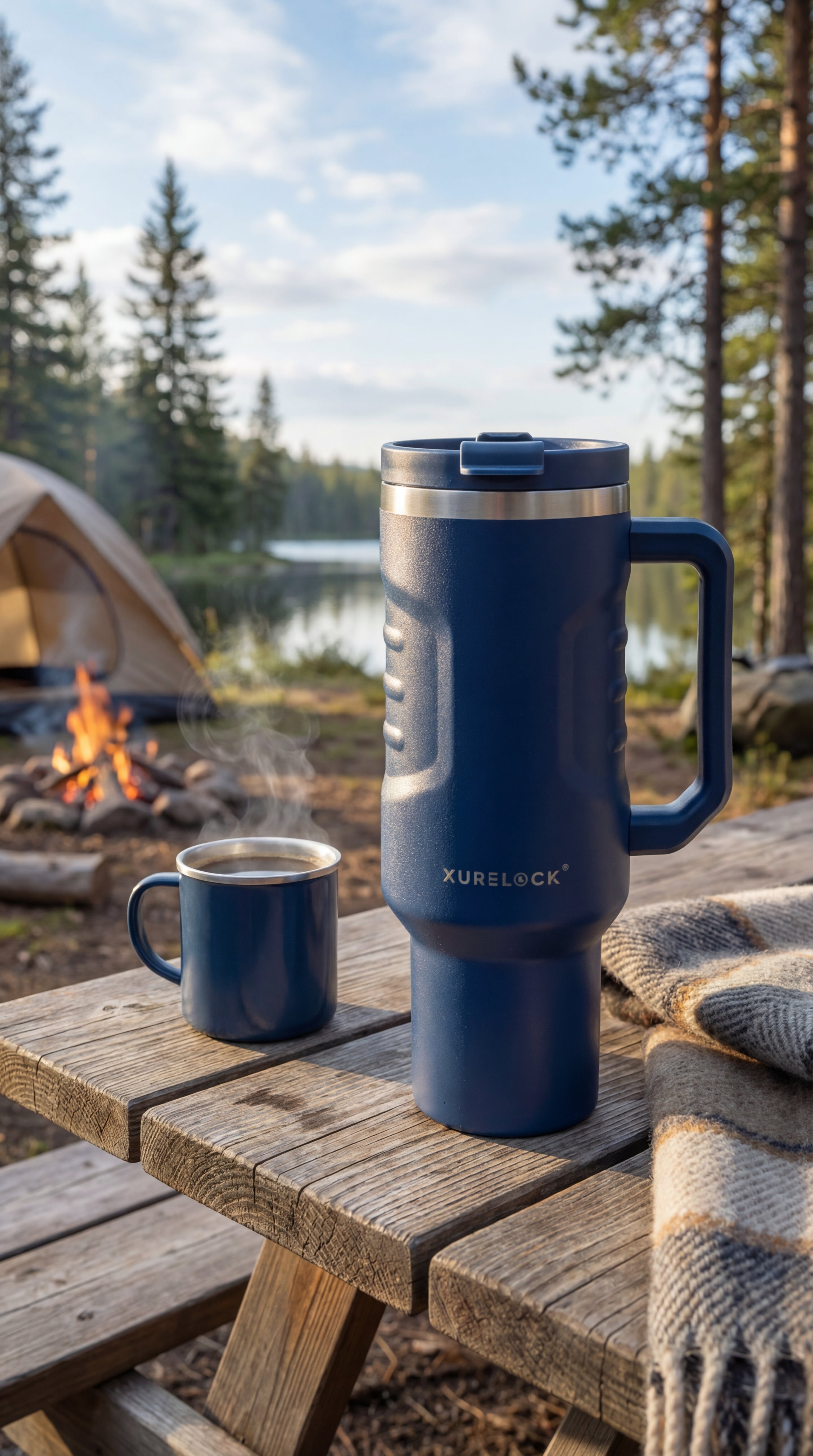 Xurelock 40oz Leak-Proof Travel Mug | Insulated Tumbler with Straw