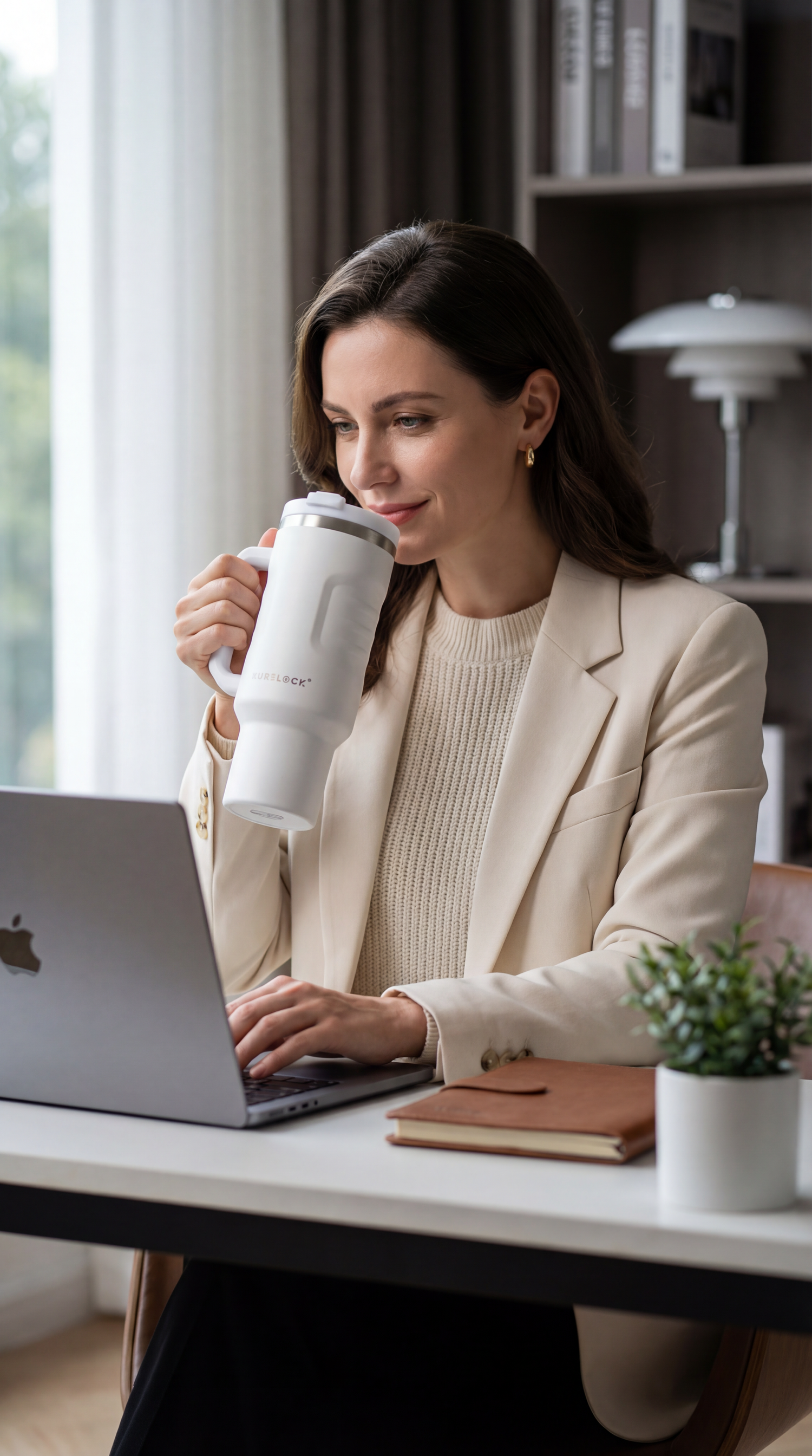 Xurelock 40oz leak-proof travel mug bundle