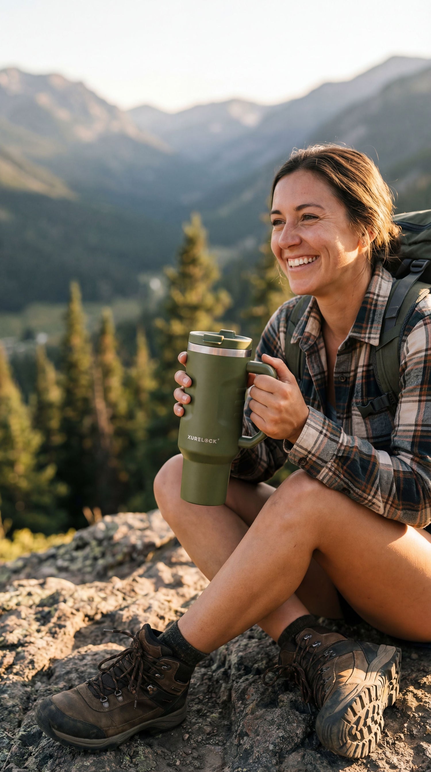 Xurelock 40oz leak-proof travel mug bundle